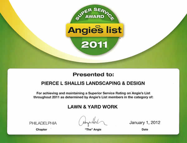 Angie's List - Super Service Award 2011